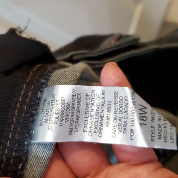 Democracy Plus Woman's Skinny Jeans 18w - Picture 5 of 5